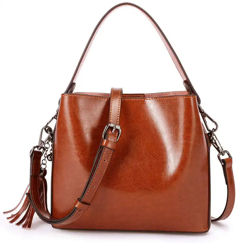 

Women's Leather Small Crossbody Bag Wristlet Clutch Crossbody Purse & Top-Handle Handbag Shoulder Bag,Brown-Handbag