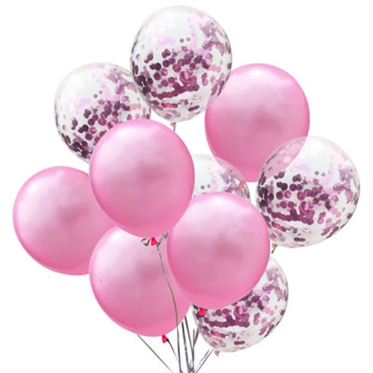 LAPHIL Baby Shower foil Balloon Mommy To Be Blue Pink Confetti Balloons/вечерние товары для мальчиков и девочек - Цвет: Pink confetti ballon