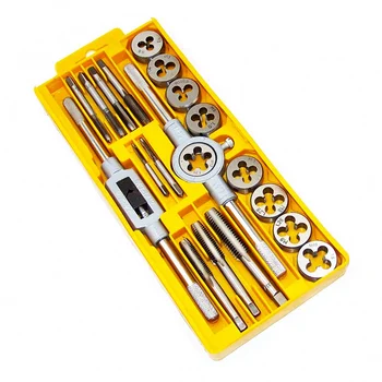 

2016 New Hand Tools 20PCS/Set Metric Taps Wire Cutting Die Tapping Set High-carbon Steel Vehicle Maintenance Lathe Accessories