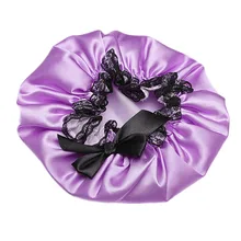 Женская водонепроницаемая эластичная кружевная шапочка для душа, банная шапочка для волос, спа защита, Горячая МДФ