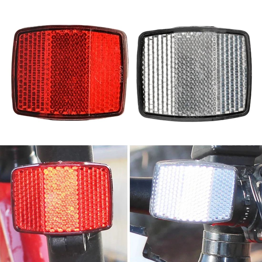 Rear Seatpost Reflector Clamp Bike Part Accessory Bicycle Front Bar 1 NEW