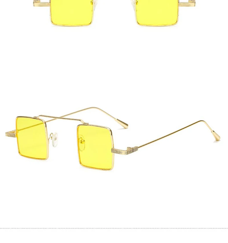 RBROVO Винтаж квадратный карамельный цвет солнцезащитные очки для женщин для брендовая Дизайнерская обувь Малый рамки сплав океан