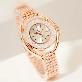 

New Hot Ladies Quartz Watch High-End Chain Watch Mother-Of-Pearl Surface Full Crystal Female Watch