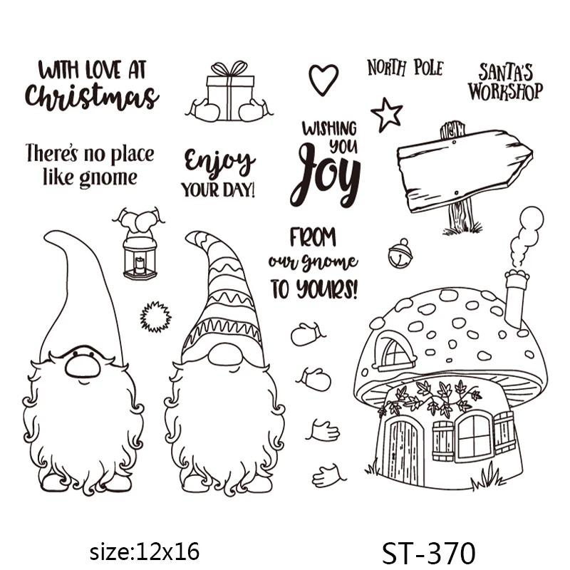 

AZSG Lovely Long Beard Santa Claus Clear Stamps For DIY Scrapbooking Decorative Card making Craft Fun Decoration Supplies