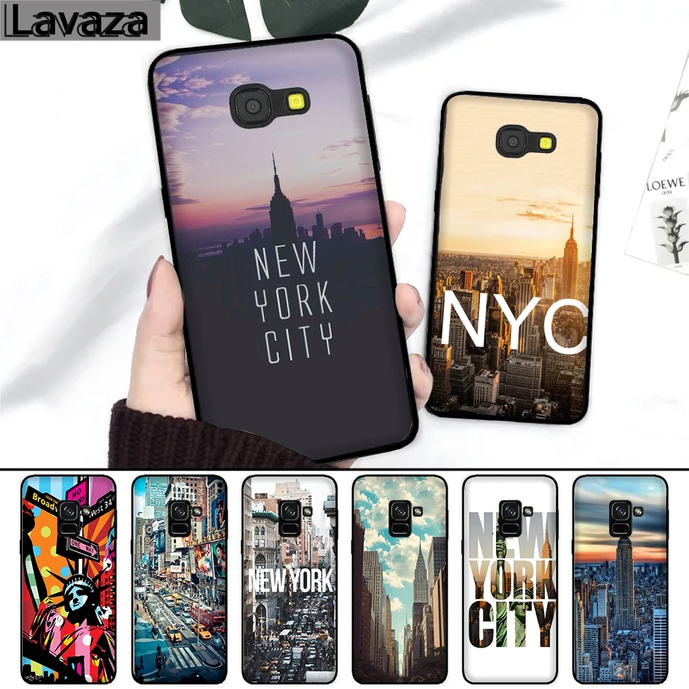 

Lavaza New York city landscape Silicone Case for Samsung A3 A5 A6 Plus A7 A8 A9 A10 A30 A40 A50 A70 J6 2018 A10S A30S A50S