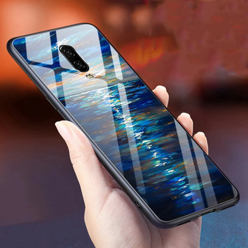 Чехол для мобильного телефона Oneplus 6 T закаленное Стекло Роскошный чехол 41 ''для