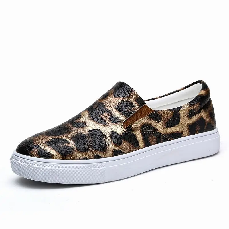 

2017 NEW Arrrival Spring Autumn Women loafer Round Toe espadrilles Comfortable Leopard Pattern Design Sexy Style