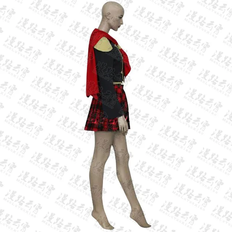 Cosplay&ware Final Fantasy 13agito Cosplay Costume Halloween Uniform Topskirtcape -Outlet Maid Outfit Store
