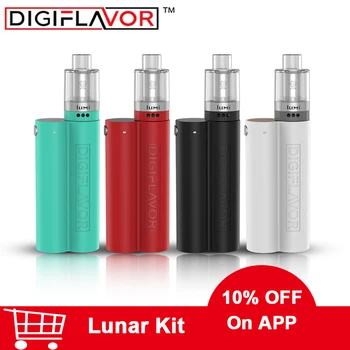 

Digiflavor Lunar Kit 2ml/4ml Vape Starter kit by the AS chipset fit Supermesh KA1 Coil vs Flint Kit E Cigarette Vape by 18650