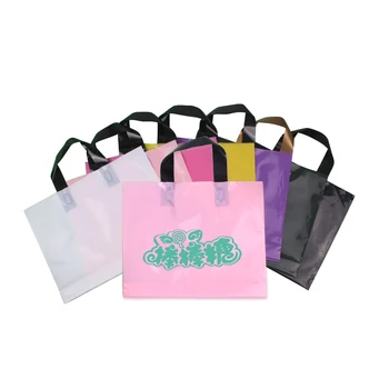 

Custom logo High quality plastic shopping Bags,plastic jewelry pouch Packing Gift Carrier Bags