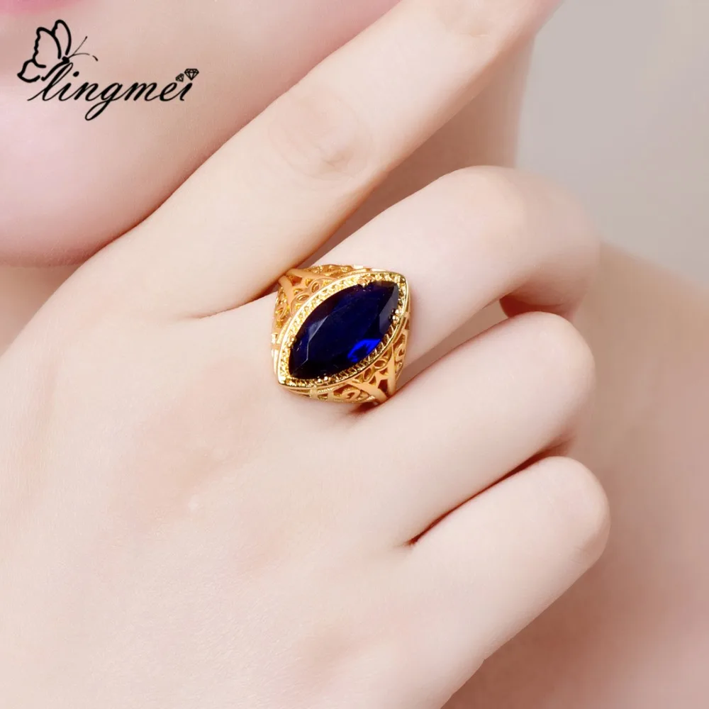 Lingmei Изысканный серебряный цвет свадебные Модные женские мужские ювелирные