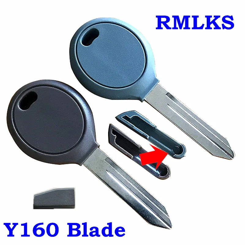 

High Quality Transponder Ignition Car Key Shell case Replacement Blank Y160 Blade for Chrysler For Dodge ForJeep Stratus Sebring