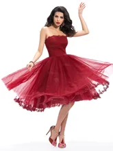 Robe de soiree Sexy Burgund Ballkleid Cocktailkleider 2016 Trägerlosen Party Short Prom Abendkleider Appliques Backless