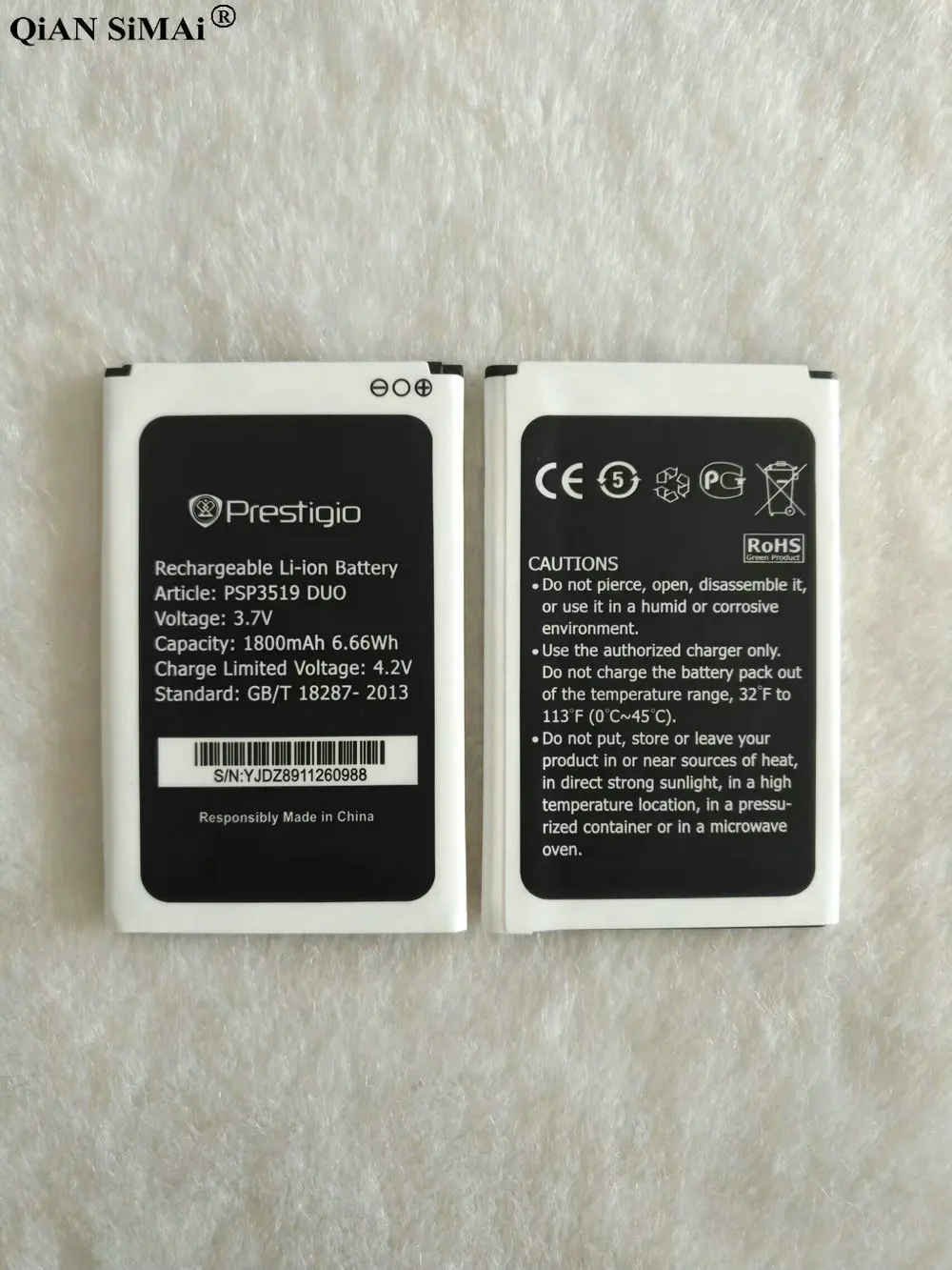 Новый высококачественный аккумулятор 1800 мАч для телефона Prestigio Wize K3 PSP3519 DUO