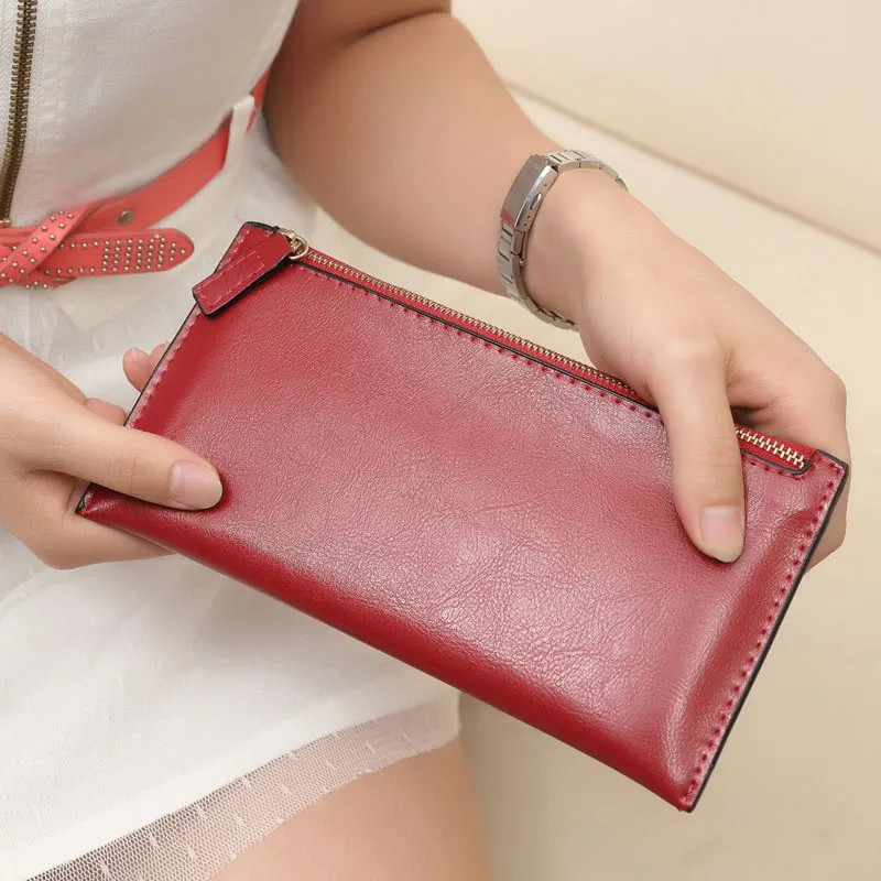 Женский кошелек из натуральной кожи, женский длинный клатч, Дамская Роскошная брендовая сумка для смартфона, женские кошельки для карточек, портмоне