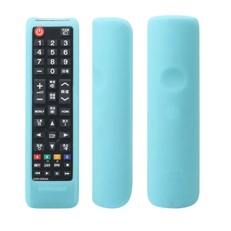 

Remote Control Case Controller Silicone Cover Shockproof Protector Washable Skin for Samsung AA59-00816A LED LCD 3D HD TV Jan-12