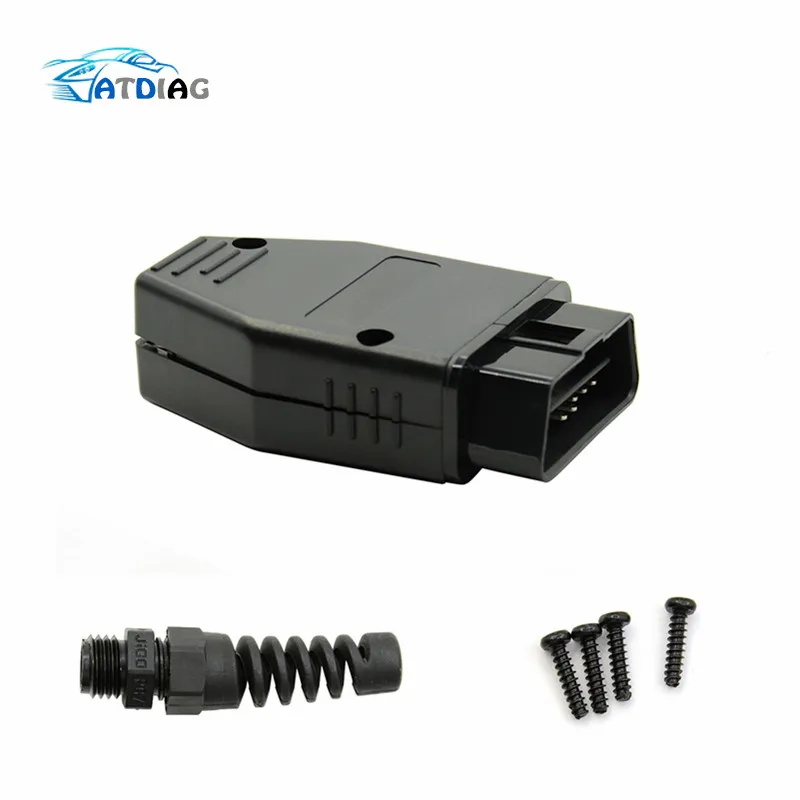 

Free ship OBD Male Plug OBD2 16Pin Connector OBD II Adaptor OBDII Connector J1962 OBD2 Connector 1962