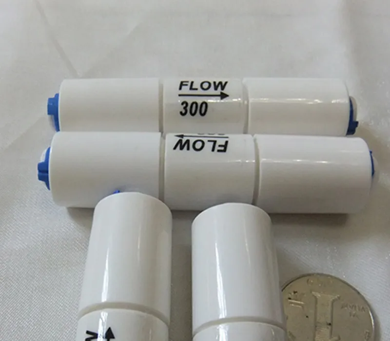 2 шт RO части фильтра для воды RO поток 300cc ограничитель 1:3 с 1/" шланг быстрое соединение машина обратного осмоса 50 75 100gpd