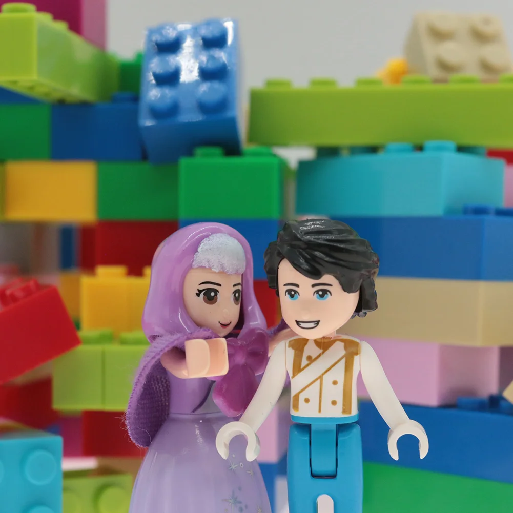 Сказочная принцесса город серия Золушка белый снег кукла Анна Playmobil Строительные блоки Друзья игрушки кирпичи для детей девочек