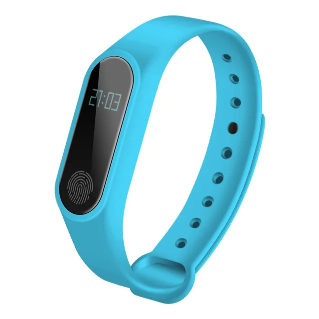 Bumvor Водонепроницаемый IP67 M2 браслет часы Фитнес монитор сердечного ритма крови Давление Шагомер Bluetooth 4,0 смарт-браслет - Цвет: blue