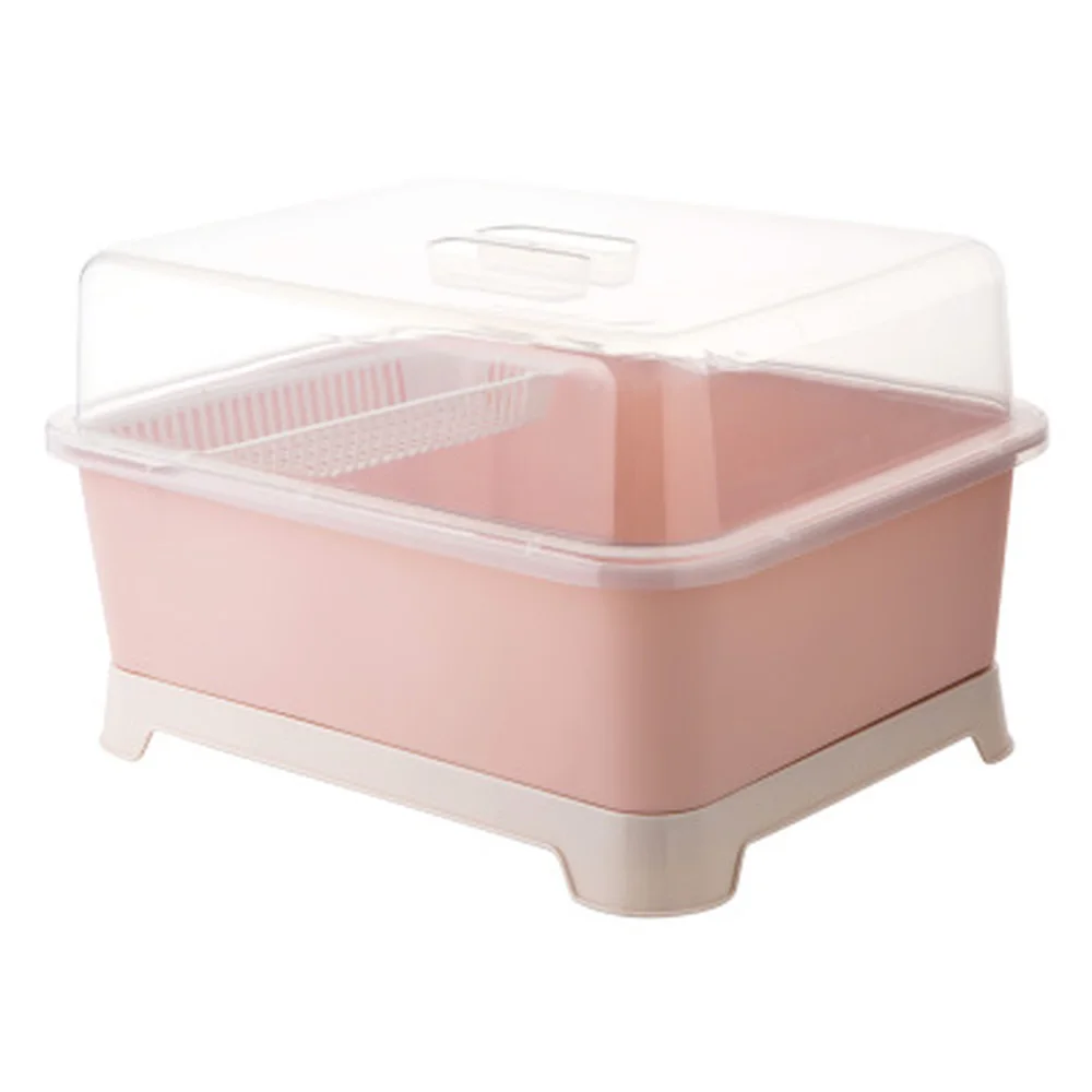  Cover with bowl dish rack bowl rack storage box drain rack bowl and chopsticks storage box kitchen  - 32879604027