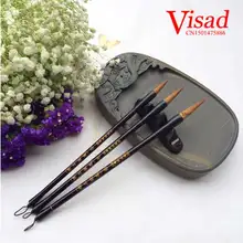 3 шт./компл. китайский кисти для каллиграфии ручка с ласка письма волосы художника кисть акварель кисти для рисования