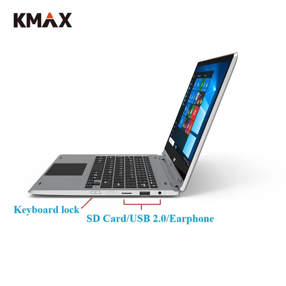 KMAX 11 6 дюймов Windows 10 планшетный ПК ноутбук Z8350 2 в 1 FHD IPS сенсорный экран HDMI USB 4 Гб 64