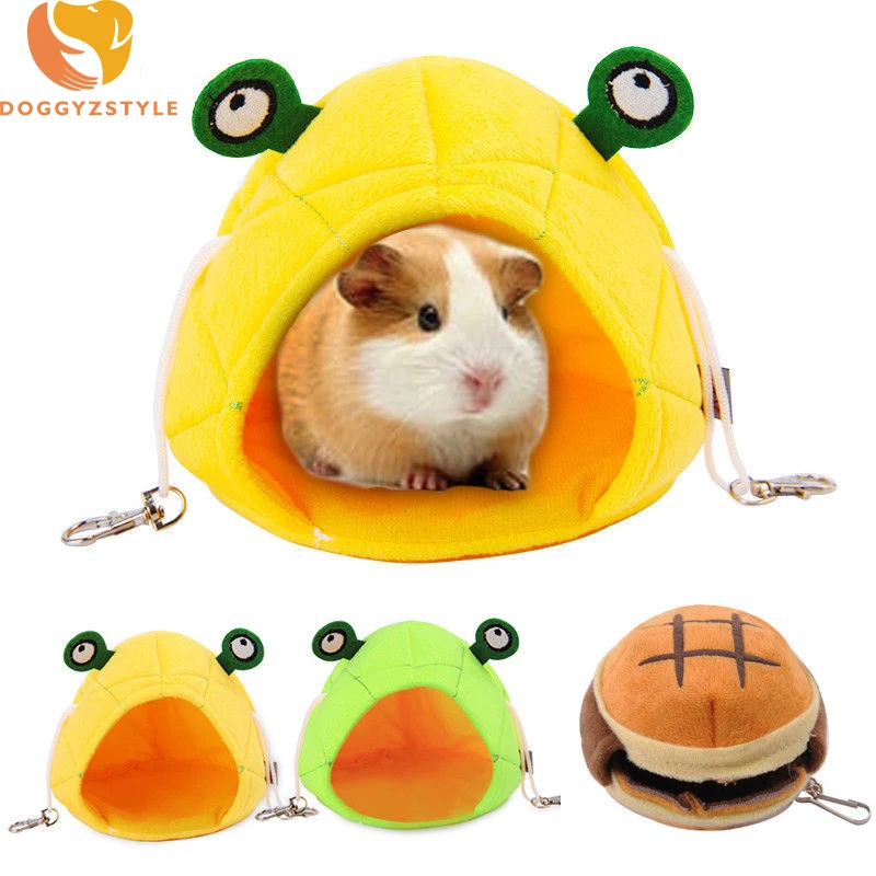Pet Hanging House Hammock Banana Hamburger Animal Cotton Hamster Cage