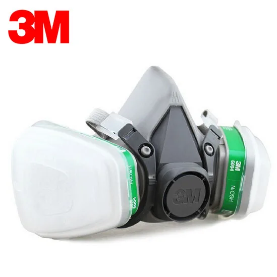 

3M 6100+6004 Masks Half Facepiece Reusable Respirator Respiratory Protection Anti-particulates&Gases&Vapors R82031