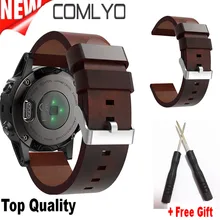 COMLYO кожаный ремешок сменный ремешок для часов для Garmin Fenix 5s gps часы ремешок для Garmin Fenix 5s браслет ремешок Прямая поставка