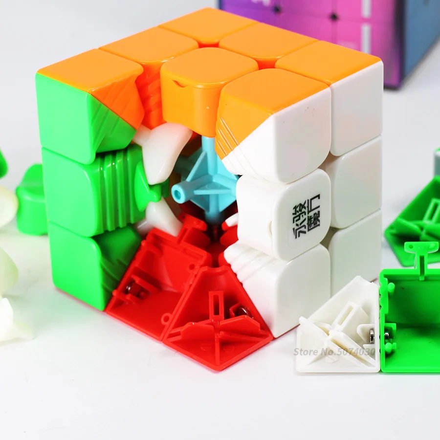 Куб Yongjun 2x2/oneplus 3/OnePlus x 3 4x4 5x5 Магнитный куб Скорость 2x2x2 3x3x3, 4x4x4, 5x5x5 магнит Cubo Magico, обучающие игры головоломка без наклеек профессиональные игрушки
