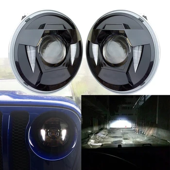 

Marlaa Pair 9-16V IP68 40W Wrangler JL Projector Led Headlight 8.26inch for Jeep Wrangler JL 2018