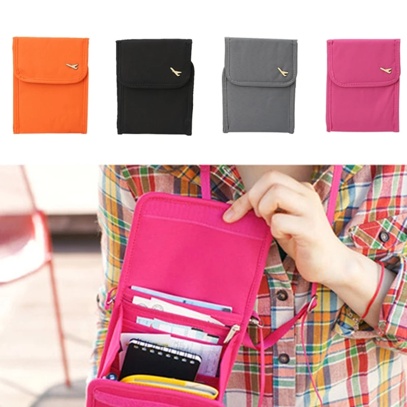 THINKTHENDO Travel Passport Document Organizer Credit Card Cash Wallet