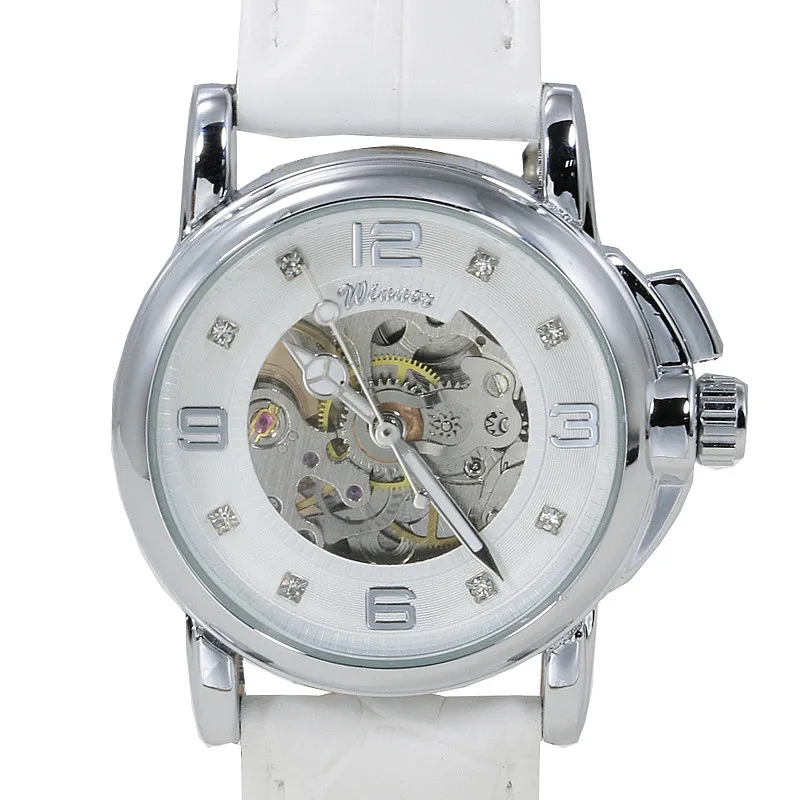 Женские часы от ведущего бренда, роскошные модные повседневные Механические Прозрачные часы, женские наручные часы для девушек, простые часы