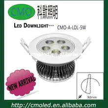 7 Вт светодиодные светильники с размером отверстия 92 мм