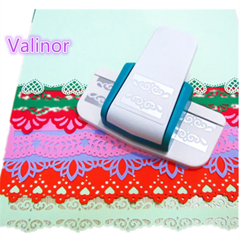 

1pc big size fancy scrapbooking paper border punch flower embossing Punches handmade edge device DIY lace border cutter
