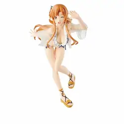 Sword Art онлайн Юки Асуна сексуальные фигурки прозрачная одежда купальник ПВХ фигурка Коллекция Модель игрушки 21 см