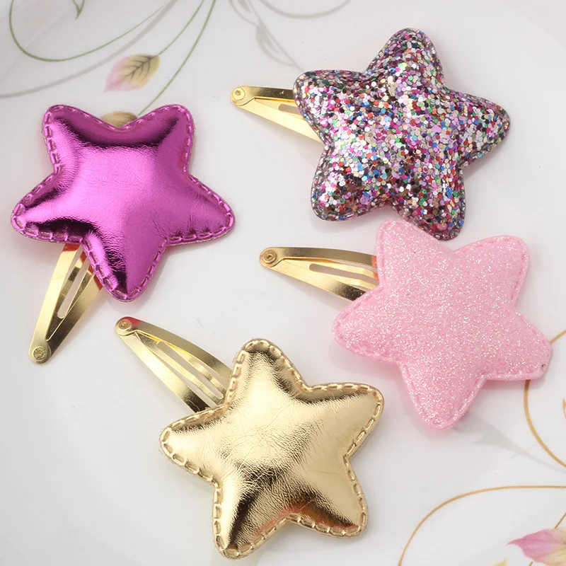 

Cute Princess Hair Clips For Girls BB Clip Bow Hairpins Love Star Barrette Cheveux Headdress Kawaii Kids Hair Accessories
