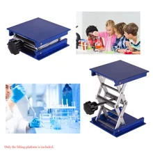 Физический биологический эксперимент лабораторная подъемная платформа 4*4 дюйма для химической алюминиевой оксидесциентной лаборатории Jack стенд