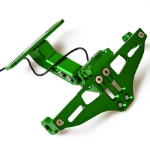 Для Kawasaki ZX6R ZX7R ZX9 ZX10R ZX12R ZX14R VERSYS 650 1000 ZXR 750 ZZR 250 400 600 1100 1200 ZRX держатель номерного знака пластины