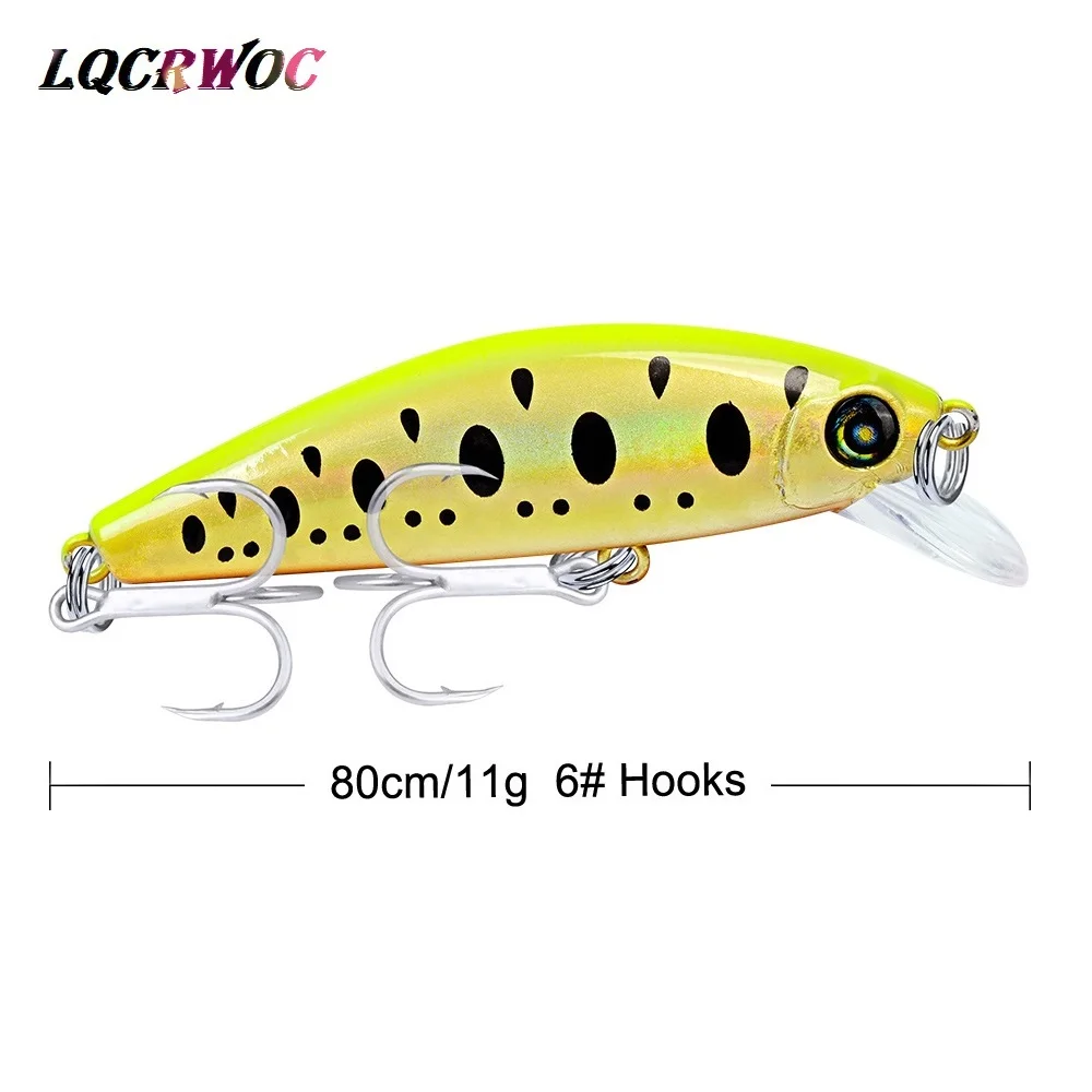 NEW 2019 Minnow 8cm 11g fishing lure small fish vibrating light hard baits crankbait swimbait japan fishing tackle lures winter