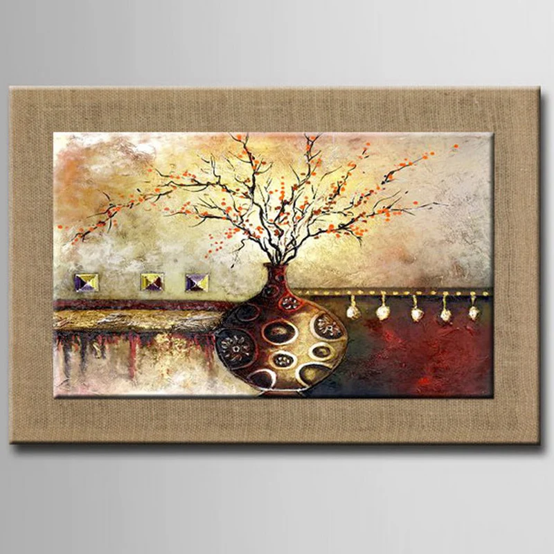 100 Hand Painted Modern With Frame Oil Painting On Linen Art Pictures