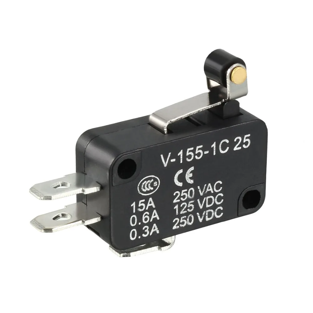 Uxcell Black Switches Hinge Roller Lever Micro Limit Switch for Automatic Machine Communication Equipment Car Electric 10pcs Uxcell Black Switches Hinge Roller Lever Micro Limit Switch for Automatic Machine Communication Equipment Car Electric 10pcs