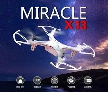 2016 Syma X13 MIRACLE GYRO 2.4G 4CH 6-Axis Mini RC Hélicoptère et Quadcopter Quad Copter RTF