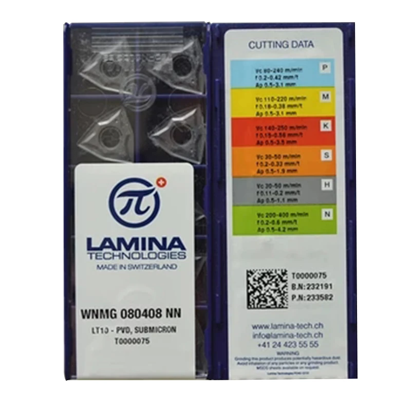 

120PCS WNMG 080412 NN LT10 Carbide Inserts LAMINA CNC Blade WNMG080404 Turning Cutter Lathe Plate WNMG080408 Tool
