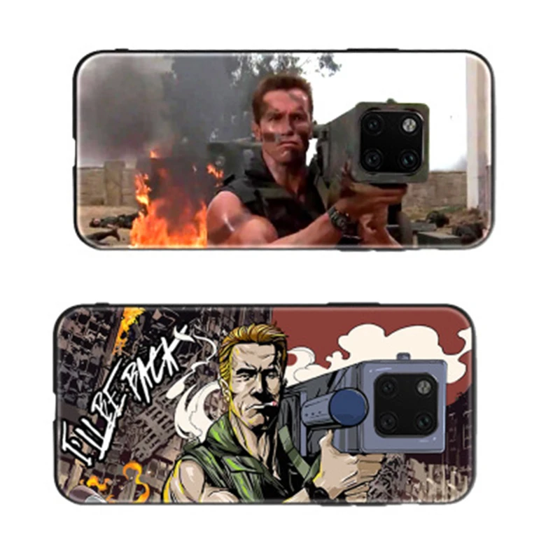 Для huawei mate 20 Pro Чехол HD окрашенный чехол для huawei mate 20 Schwarzenegger Artillery glass Cover mate 20 pro Чехол