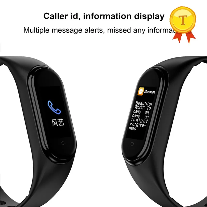 

2019 color screen SP02 Smart Band Heart Rate Blood Pressure Monitor Fitness Tracker Bluetooth Sports Bracelet PK Mi Band 2 4 3