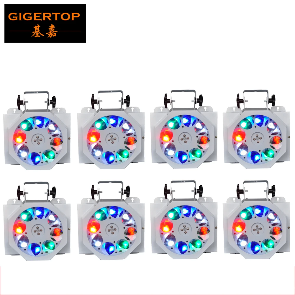 China Stage Light Supplier 8XLOT 8 Eye LED 8 3W Full Color Rotate Pattern Cree Light Disco Party Bar Club Effect Light XMAS SALE