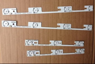 

New 4 Pieces/lot LED strips for TV LED32F1160CF LED32F1100CF 35019911 35019908 4 LEDs*3V=330mm 3 LEDs*3V 238mm