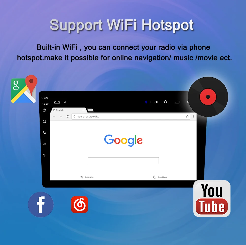 Sale Navivox Android 8.1 2 Din Car DVD GPS Multimedia Player For Hyundai Creta IX25 Car DVD Navigation Radio Video Audio Car Player 8